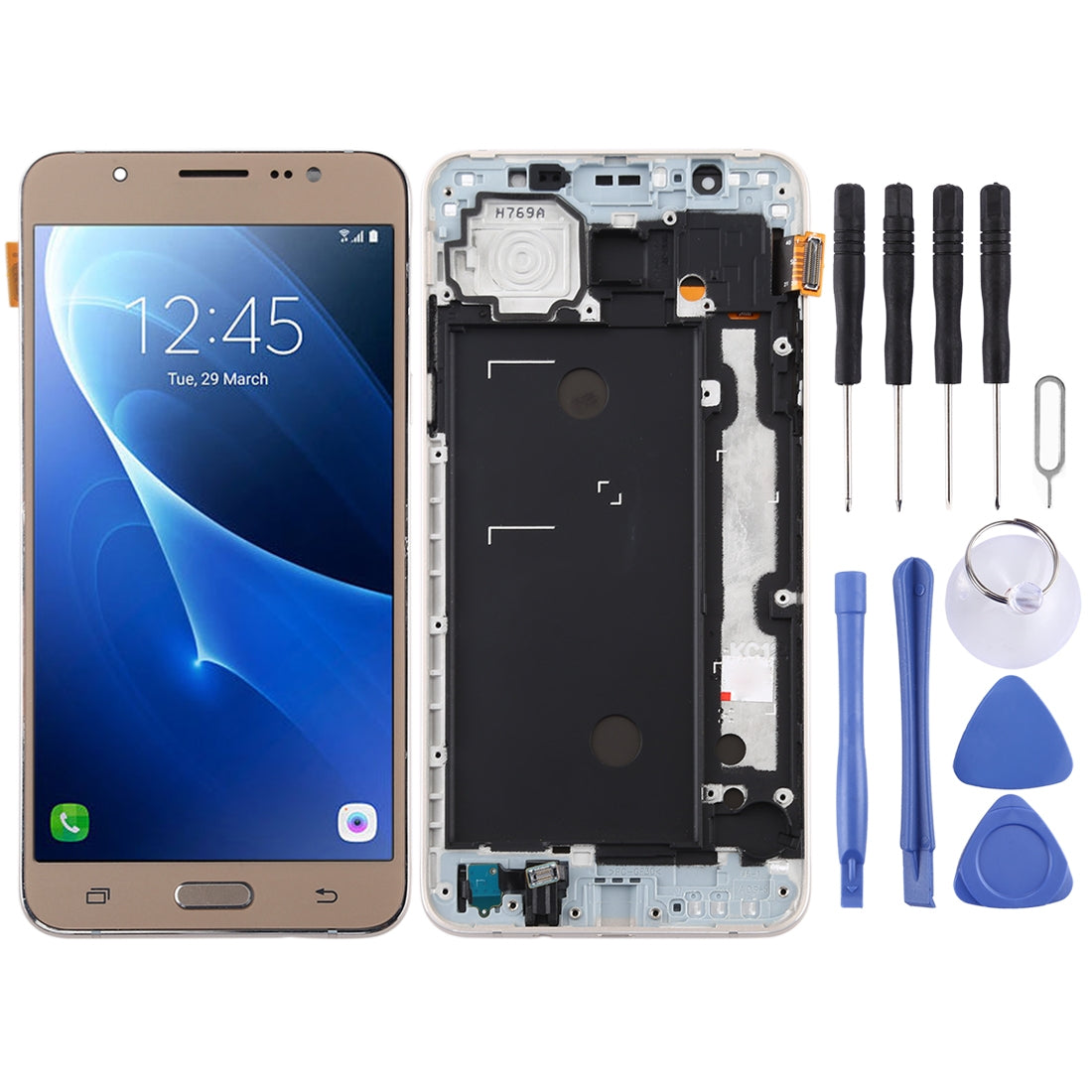 LCD Screen + Touch + Frame (TFT) Samsung Galaxy J7 (2016) J710F Gold