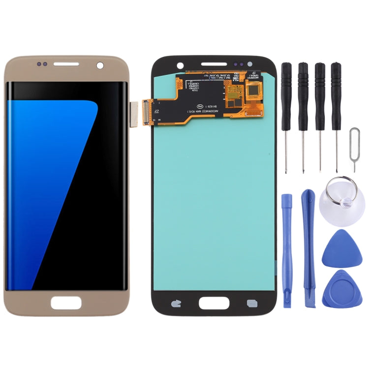 Ecran LCD OLED et Numériseur Tactile pour Samsung Galaxy S7 (Or)