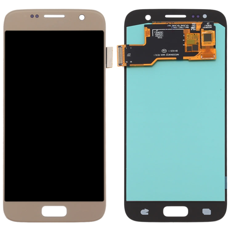 Ecran LCD OLED et Numériseur Tactile pour Samsung Galaxy S7 (Or)