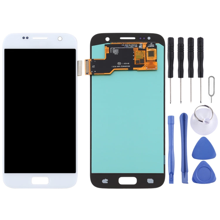 Pantalla LCD OLED y Táctil Digitalizador para Samsung Galaxy S7 (Plata)