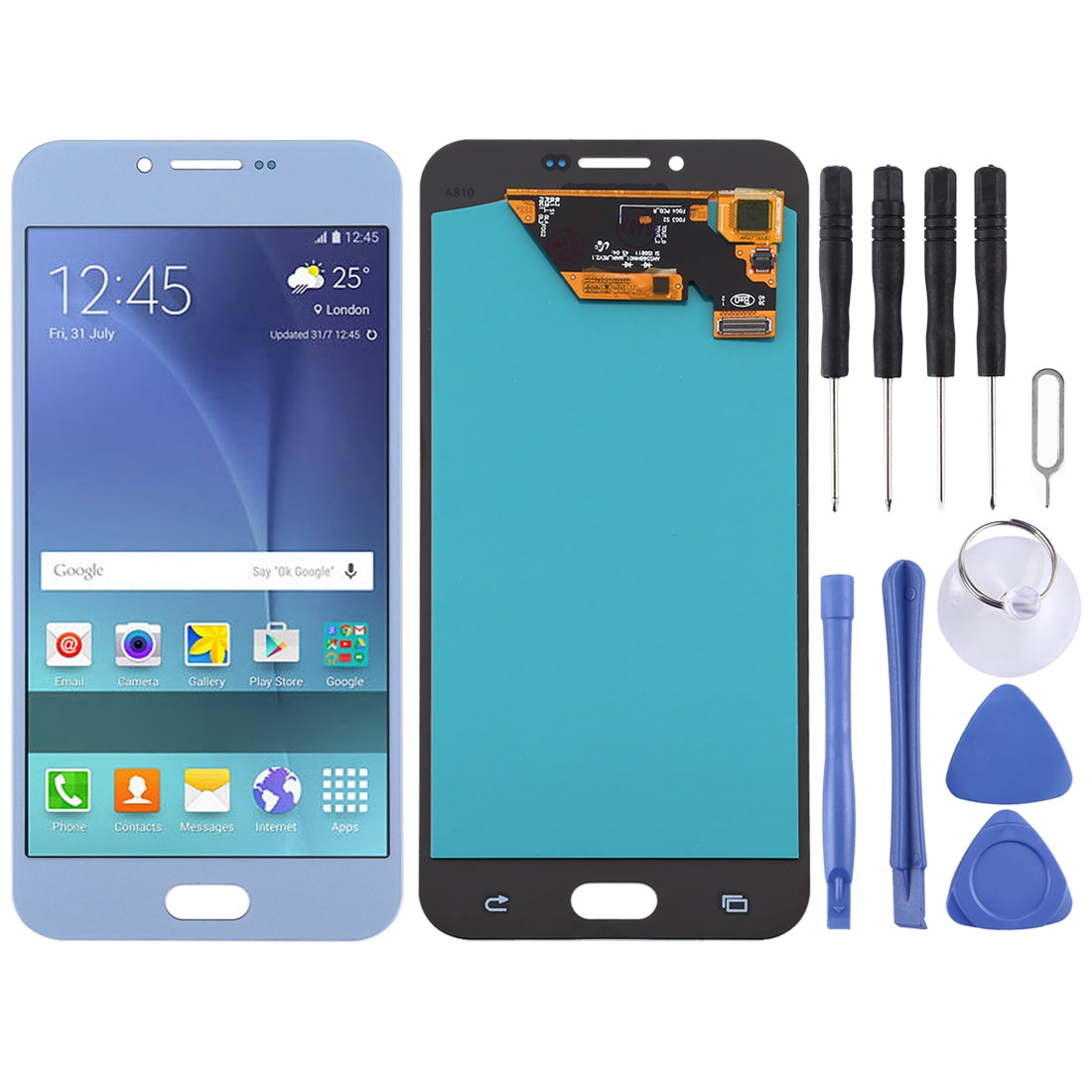 LCD Screen + Touch Digitizer (Oled) Samsung Galaxy A8 (2016) A810 Blue