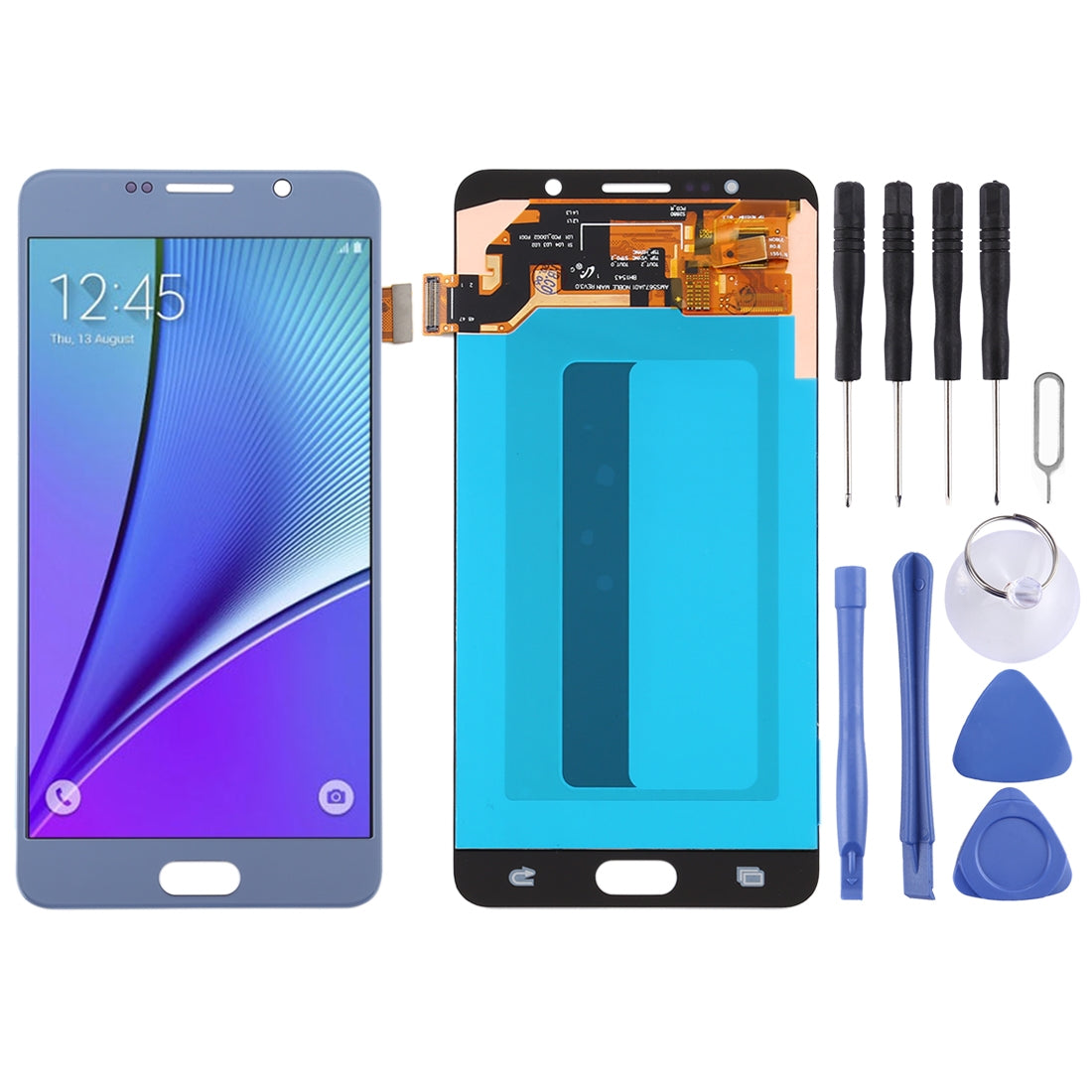 LCD Screen + Touch Digitizer (Oled) Samsung Galaxy Note 5 Light Blue