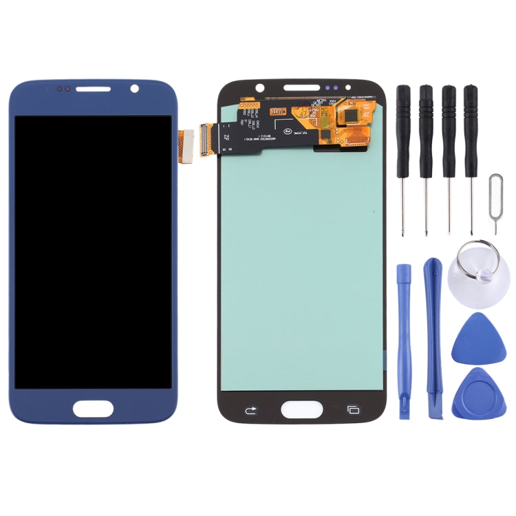 Ecran LCD OLED et Numériseur Tactile pour Samsung Galaxy S6 (Bleu)