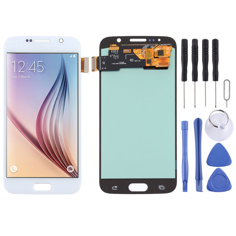 OLED LCD Screen and Touch Digitizer for Samsung Galaxy S6 (White)