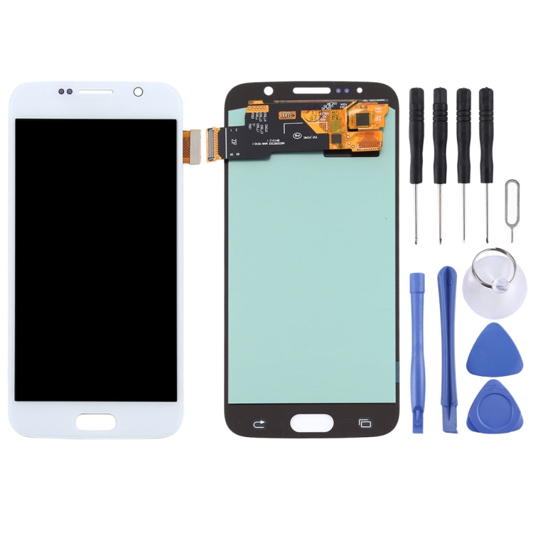 Pantalla LCD OLED y Táctil Digitalizador para Samsung Galaxy S6 (Blanco)