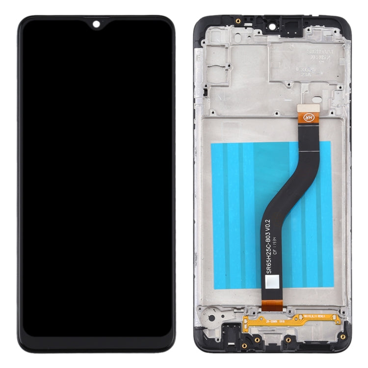 Pantalla LCD y Digitalizador con marco para Samsung Galaxy A20s (Negro)