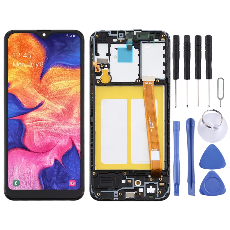 Pantalla LCD TFT y Táctil Digitalizador con marco para Samsung Galaxy A10e (Negro)