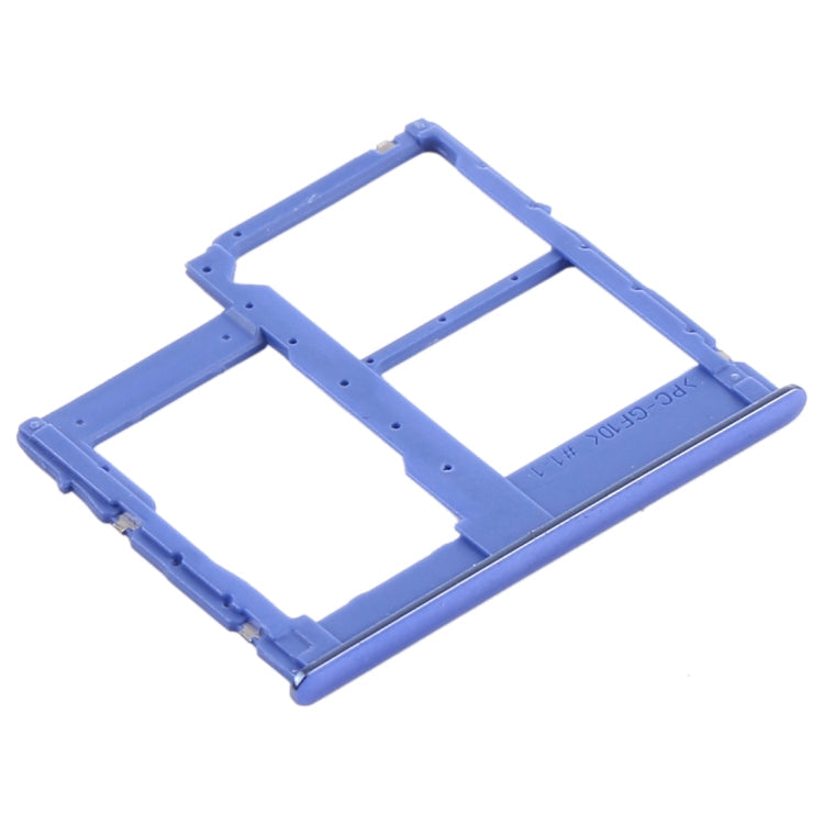 SIM Card Tray + Micro SD Card Tray for Samsung Galaxy A315 / A31 (Blue)