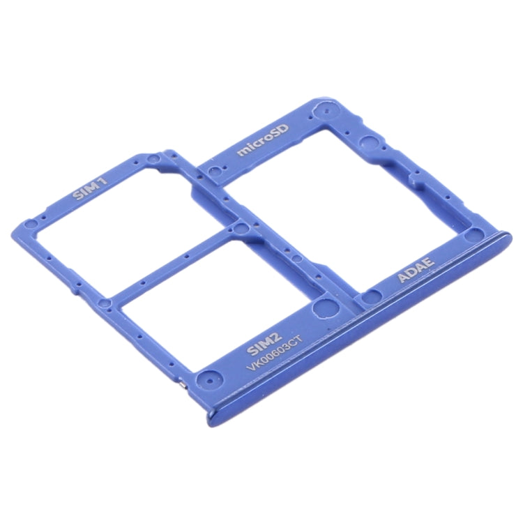 Bandeja de Tarjeta SIM + Bandeja para Tarjeta Micro SD para Samsung Galaxy A41 / A415 (Azul)