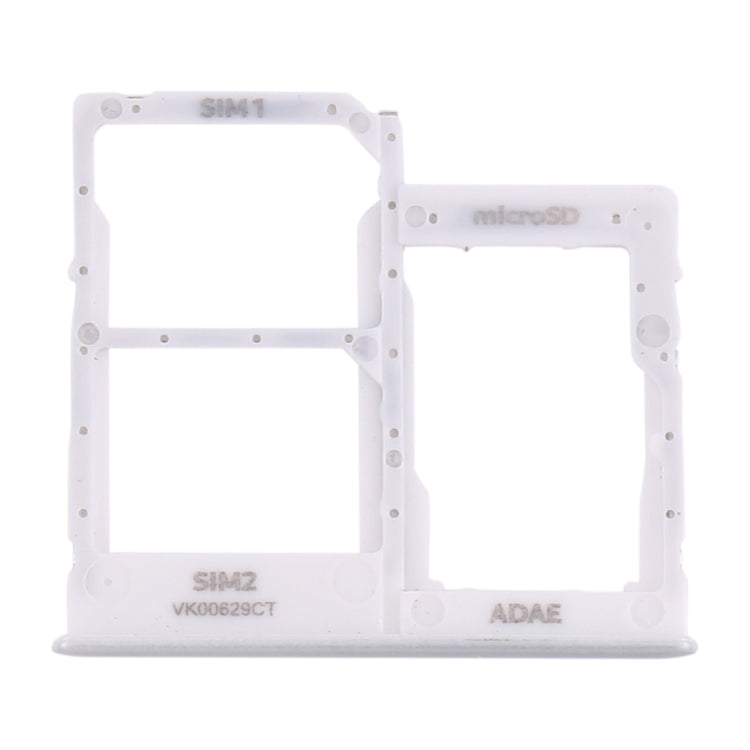 Plateau de carte SIM + plateau de carte Micro SD pour Samsung Galaxy A41 / A415 (Blanc)