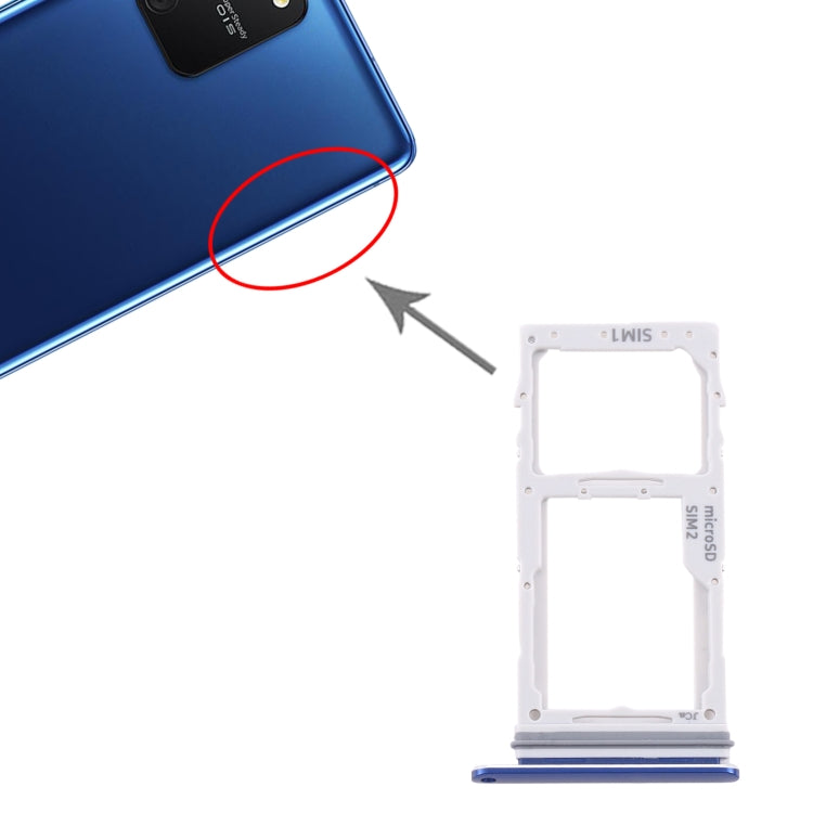 Plateau de carte SIM / Plateau de carte Micro SD pour Samsung Galaxy S10 Lite SM-G770 (Bleu)