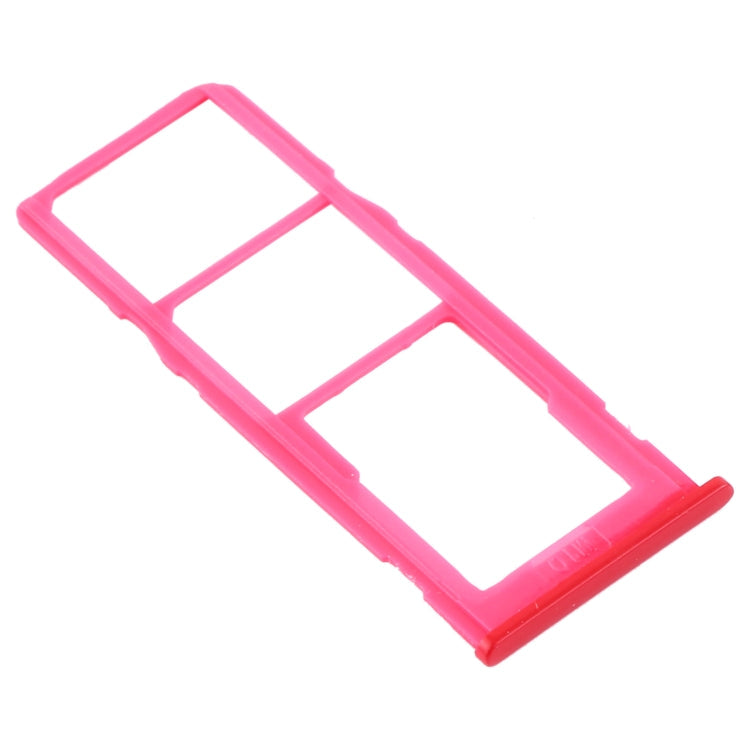 SIM Card Tray + Micro SD Card Tray for Samsung Galaxy M10 SM-M105 (Red)