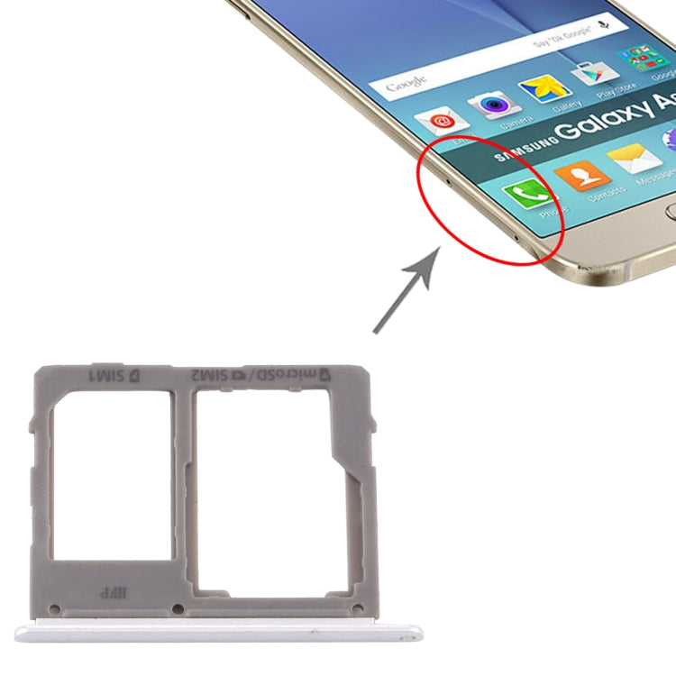 SIM Card Tray / Micro SD Card Tray for Samsung Galaxy A8 StarˆA9 Star? SM-G8850 (Silver)