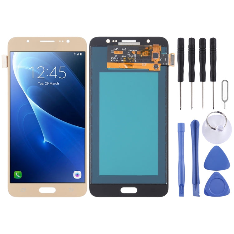 Pantalla LCD TFT y Táctil Digitalizador para Samsung Galaxy J7 (2016) / On 8 J710F / J710FN / J710M / J710MN / J7108 (Dorado)