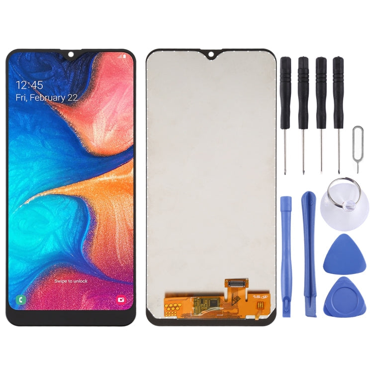 TFT Version Full LCD Screen + Touch Digitizer for Samsung Galaxy A20 A205F / DS A205FN / DS A205U A205GN / DS A205YN A205G / DS A205W (Black)