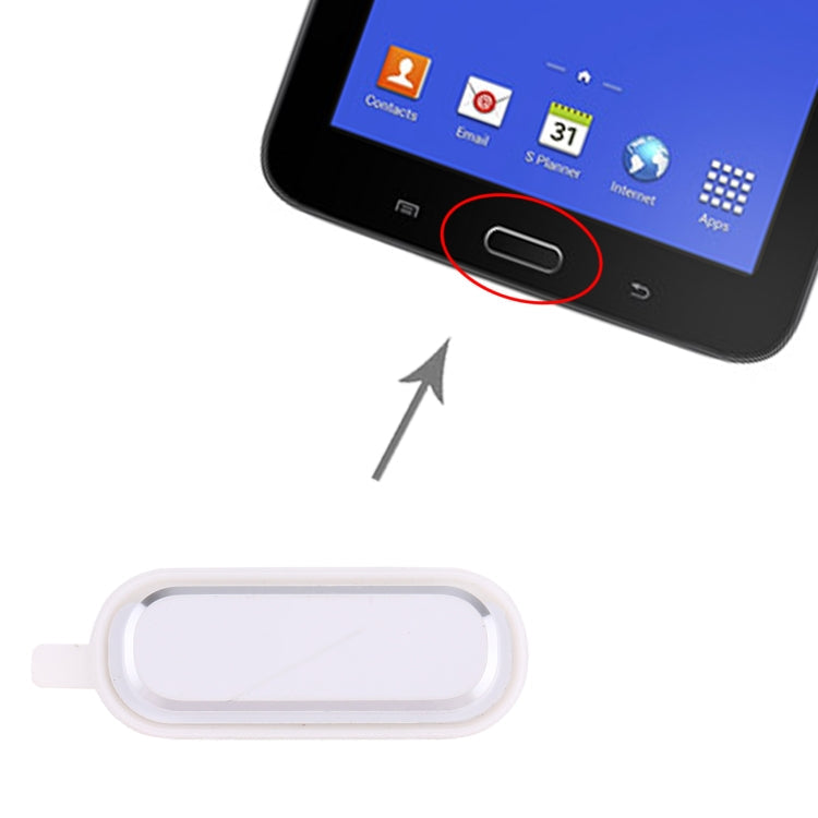 Tecla de Inicio para Samsung Galaxy Tab 3 Lite 7.0 SM-T110 / T111 / T116 (Blanco)
