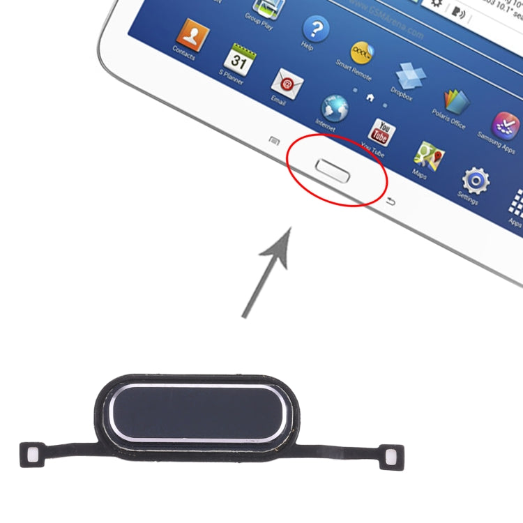 Home key for Samsung Galaxy Tab 3 10.1 SM-P5200 / P5210 (Black)
