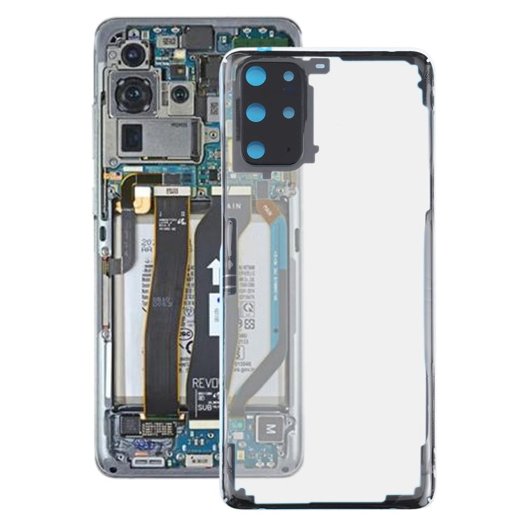 Tapa Trasera de vidrio transparente para Batería para Samsung Galaxy S20 + SM-G985 SM-G985F SM-G985F / DS (Transparente)