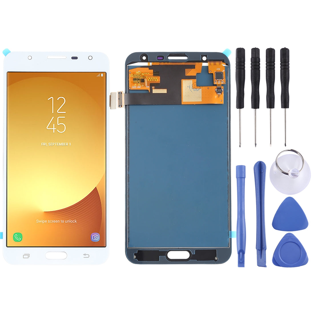 Ecran LCD + Vitre Tactile (TFT) Samsung Galaxy J7 Neo J701 Blanc