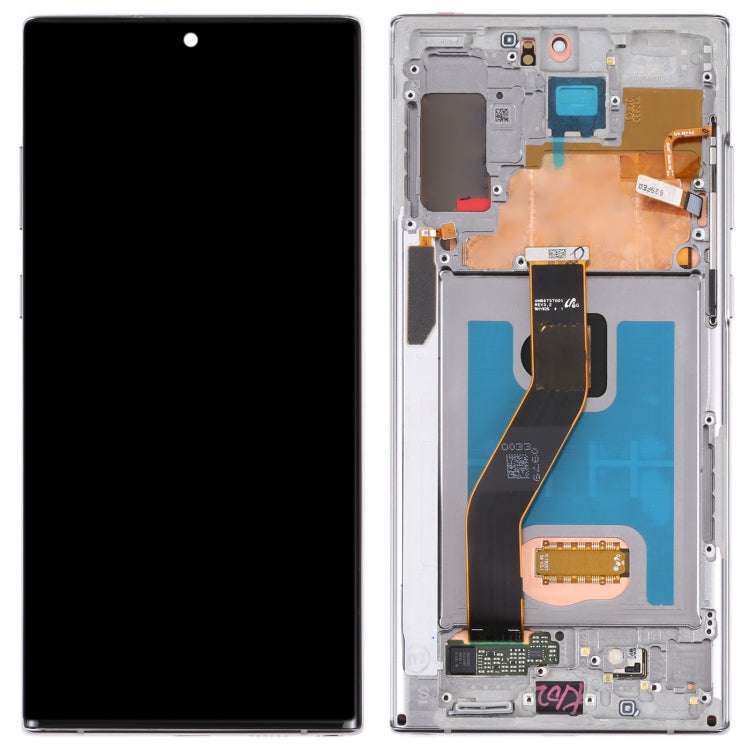 Ecran LCD d'origine et numériseur tactile avec cadre pour Samsung Galaxy Note 10+ / Note 10+ 5G SM-N976 / N975 (Gris)