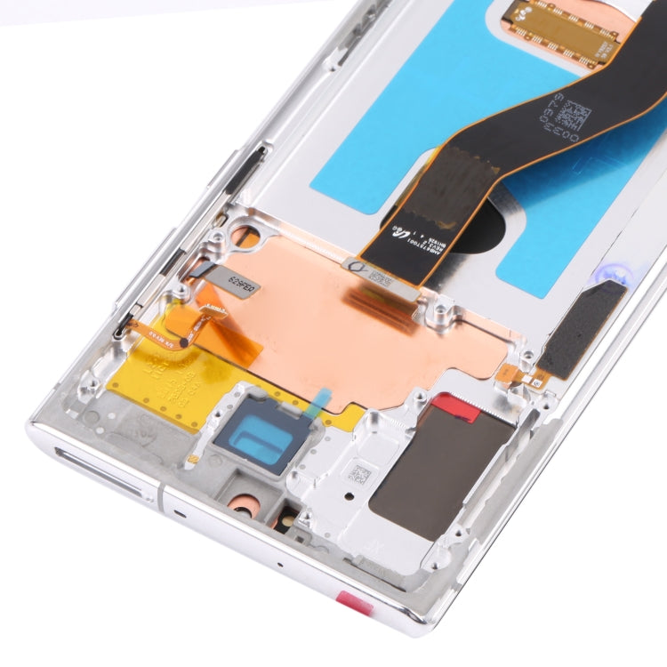 Écran LCD d'origine et numériseur tactile avec cadre pour Samsung Galaxy Note 10+ / Note 10+ 5G SM-N976 / N975 (Argent)