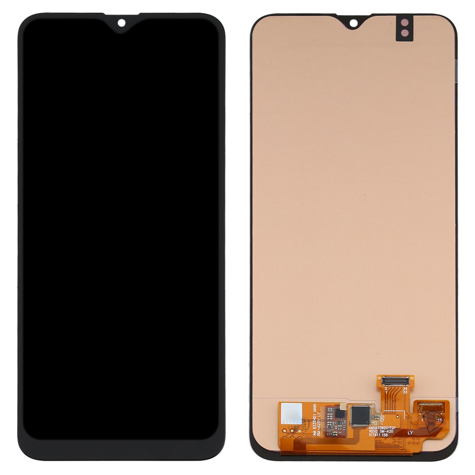 Ecran LCD + Numériseur Tactile (Version Oled) Samsung Galaxy A20 A205