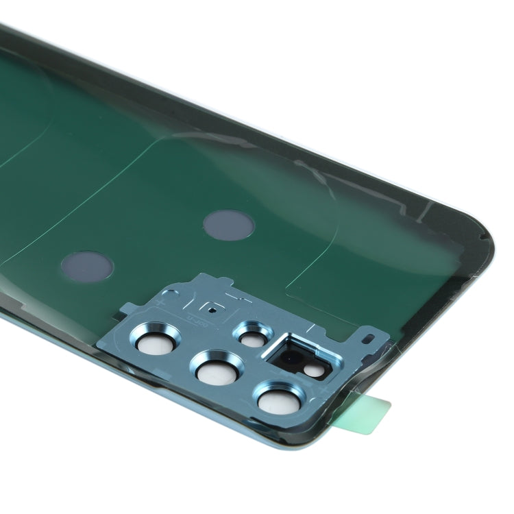 Couvercle de batterie arrière avec couvercle d'objectif d'appareil photo pour Samsung Galaxy S20+ (Bleu)