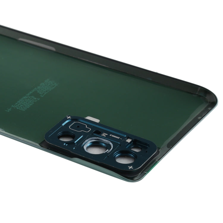 Coque arrière de batterie avec cache d'objectif d'appareil photo pour Samsung Galaxy S20 Fe (bleu)