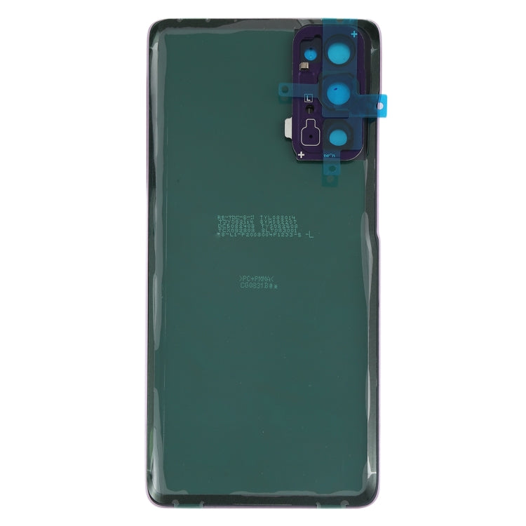 Couvercle de batterie arrière avec couvercle d'objectif d'appareil photo pour Samsung Galaxy S20 FE (Violet)