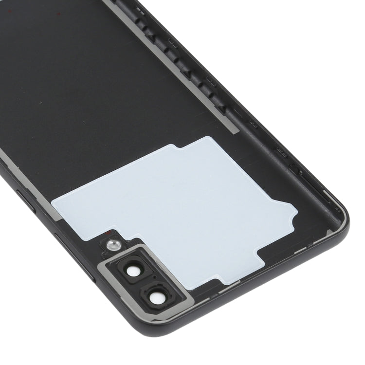 Couvercle de batterie arrière avec couvercle d'objectif d'appareil photo pour Samsung Galaxy A02 (noir)