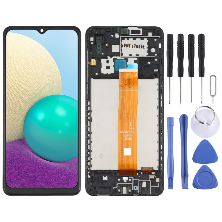 Original LCD Screen and Touch Digitizer with frame for Samsung Galaxy A02 SM-A022