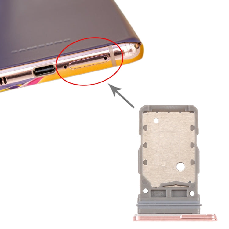 SIM Card Holder SIM Card Tray for Samsung Galaxy S21 / S21 + / S21 Ultra (Pink)