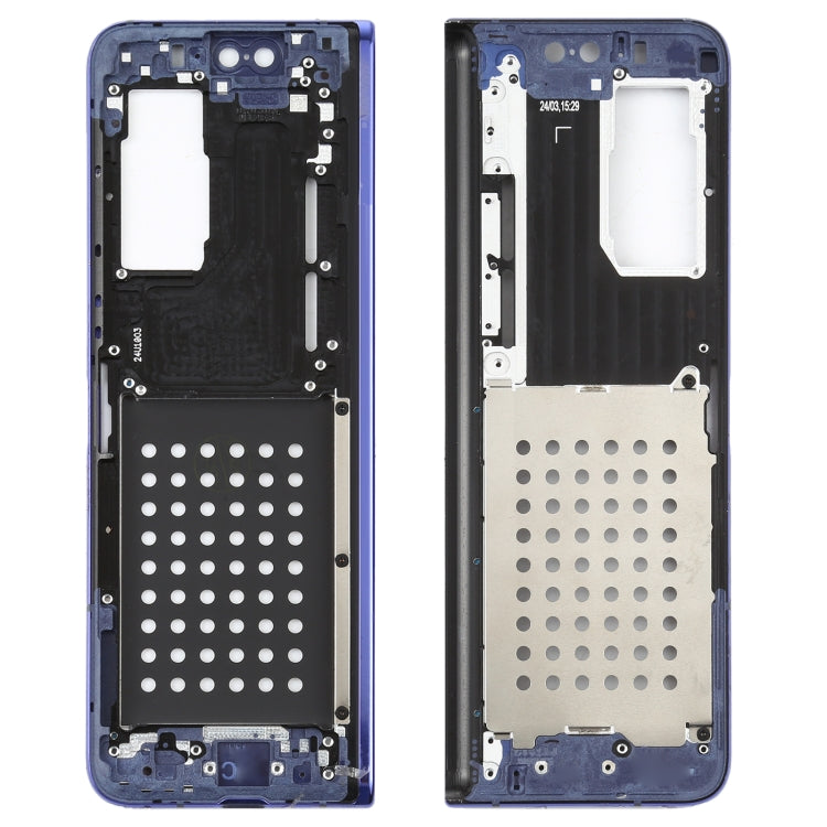 Placa de Marco Medio para Samsung Galaxy Doble SM-F900 (Azul)