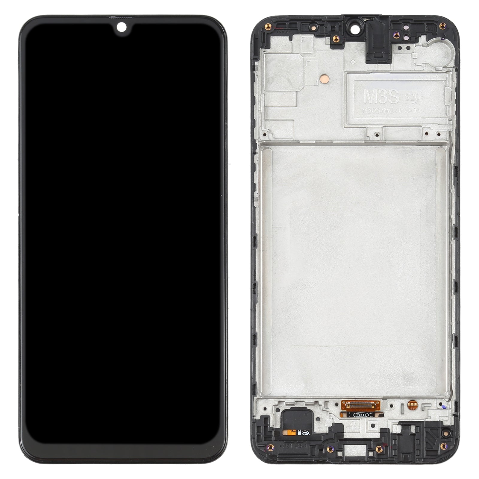 Ecran Complet LCD + Tactile + Châssis (Oled) Samsung Galaxy M21 M215 Noir