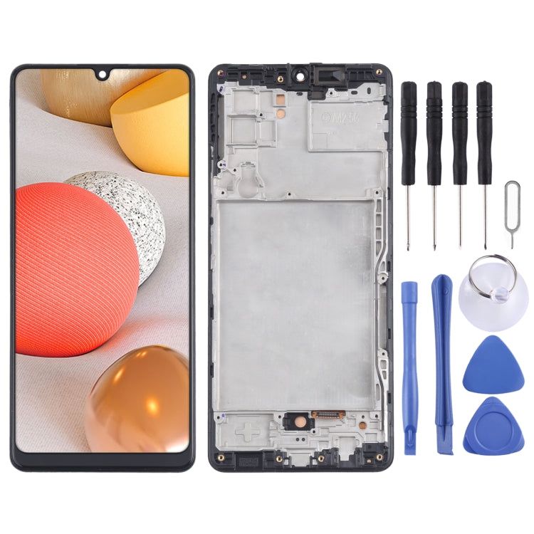 Material TFT Pantalla LCD y Digitalizador Conjunto completo con marco para Samsung Galaxy A42 5G SM-A426 no soportando identificación de Huellas Dactilares