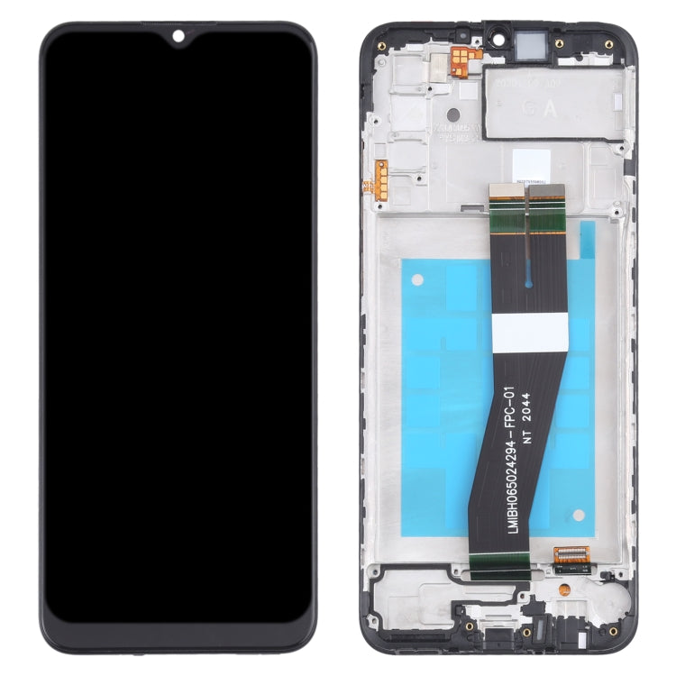 Original LCD Screen and Touch Digitizer with frame for Samsung Galaxy A02S SM-A025F (GA version)