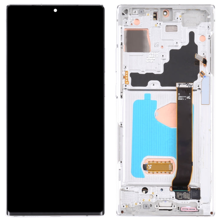 LCD Screen and Touch Digitizer with Frame for Samsung Galaxy Note 20 Ultra SM-N986 5G Version (Silver)