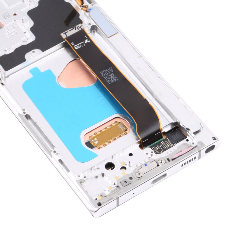 Pantalla LCD y Táctil Digitalizador con marco para Samsung Galaxy Note 20 Ultra SM-N986 versión 5G (plata)