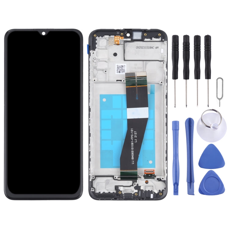 LCD Screen and Touch Digitizer with frame for Samsung Galaxy M02S (NL version)