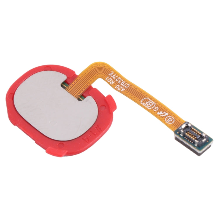 Câble flexible du capteur d'empreintes digitales pour Samsung Galaxy A20E / A20 (rouge)