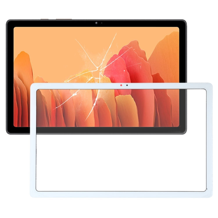 Vitre d'écran extérieure avec adhésif OCA pour Samsung Galaxy Tab A7 10.4 (2020) SM-T500 / T505 (Blanc)
