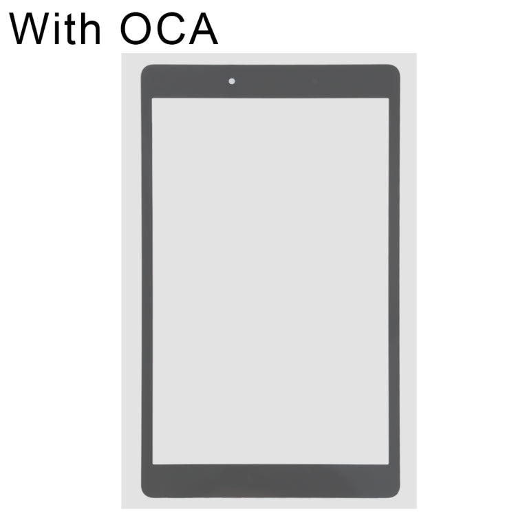 Vitre d'écran extérieure avec adhésif OCA pour Samsung Galaxy Tab A 8.0 (2019) SM-T295 (version LTE) (Noir)