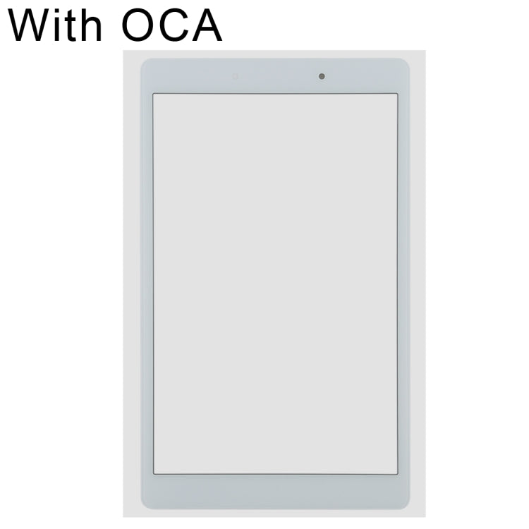 Vitre d'écran extérieure avec adhésif OCA pour Samsung Galaxy Tab A 8.0 (2019) SM-T295 (version LTE) (Blanc)