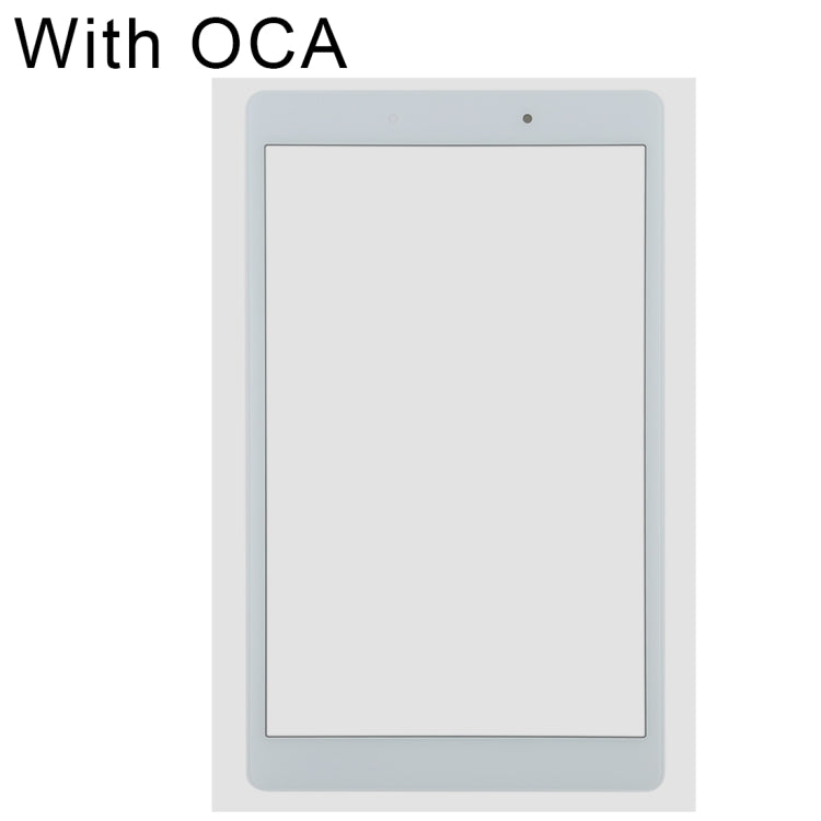 Vitre d'écran extérieure avec adhésif OCA pour Samsung Galaxy Tab A 8.0 (2019) SM-T290 (version wifi) (Blanc)