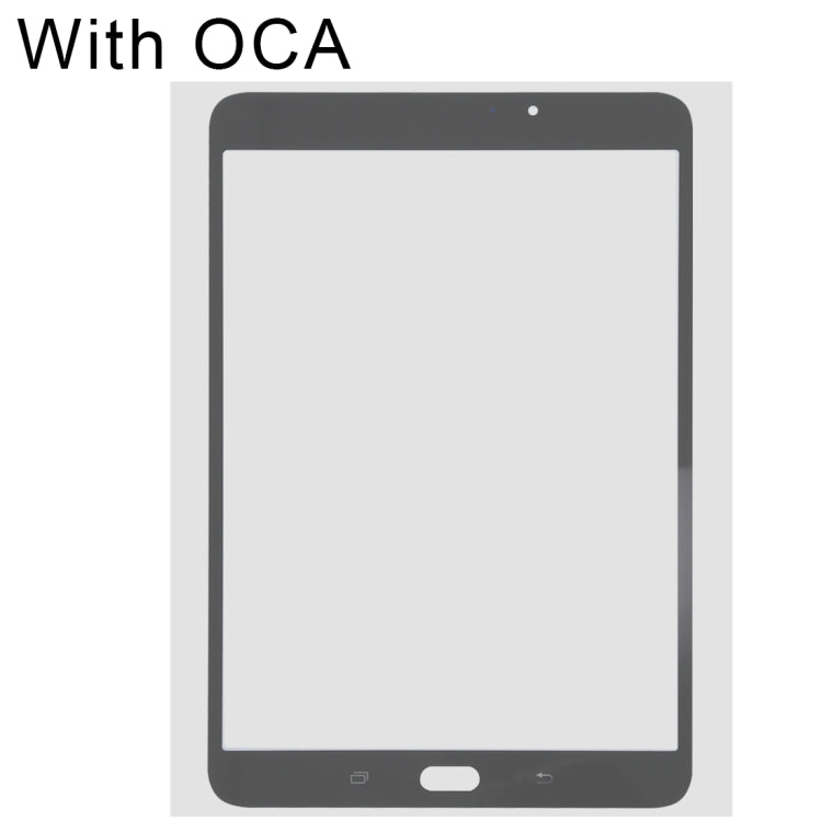 Vitre d'écran extérieure avec adhésif OCA pour Samsung Galaxy Tab S2 8.0 / T713 (Noir)