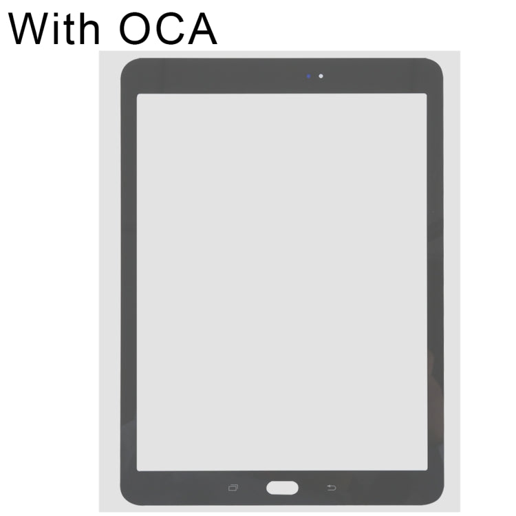 Vitre d'écran extérieure avec adhésif OCA pour Samsung Galaxy Tab S2 9.7 / T810 / T813 / T815 / T820 / T825 (Noir)