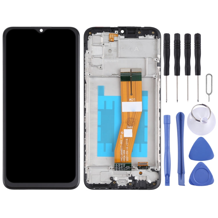 Pantalla LCD Original y Táctil Digitalizador con marco para Samsung Galaxy A03S SM-A037