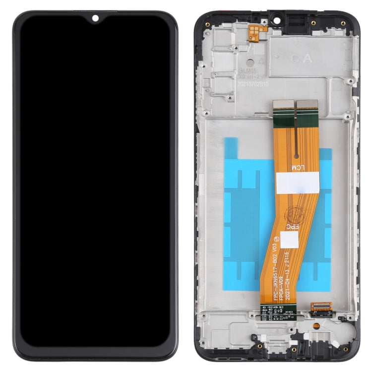 Original LCD Screen and Touch Digitizer with frame for Samsung Galaxy A03S SM-A037