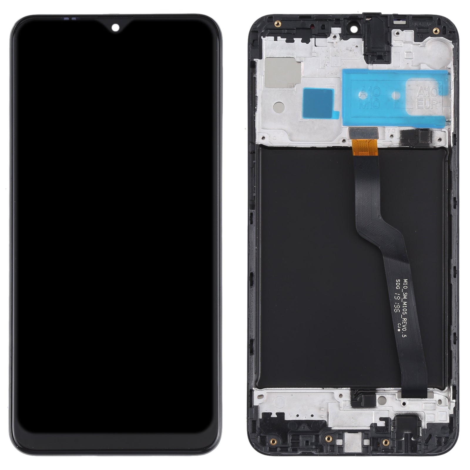 Ecran Complet LCD + Tactile + Châssis Samsung Galaxy M10 M105 Noir