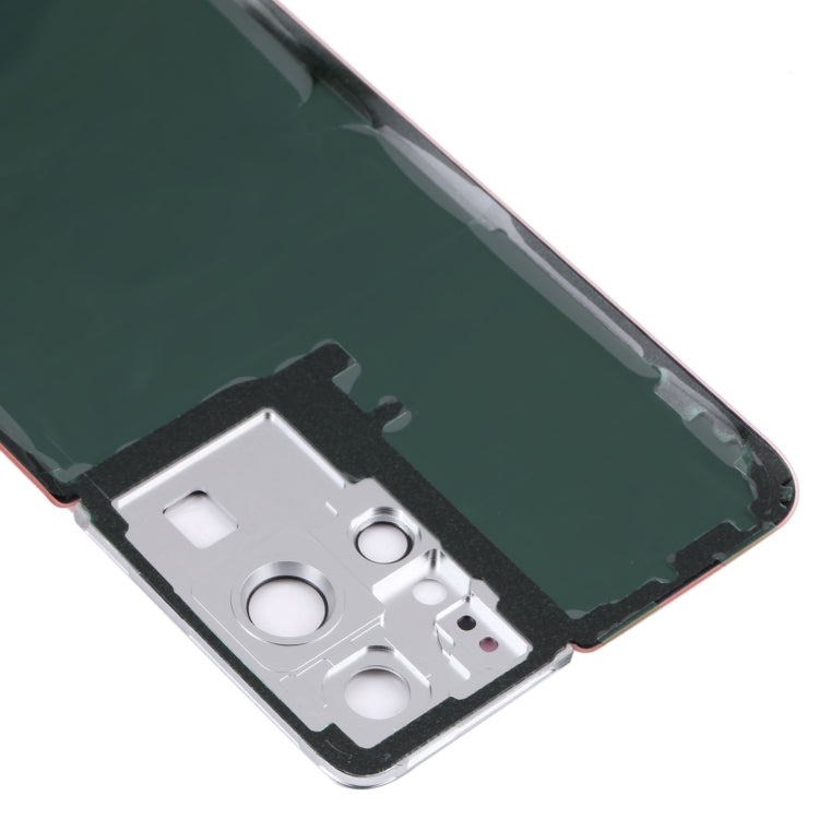 Tapa Trasera de la Batería con la cubierta de la Lente de la Cámara para Samsung Galaxy S21 Ultra 5G (Rosa)